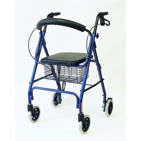 Karman Healthcare Karman Healthcare R-4608-BL 4 wheel Rollator-Blue R-4608-BL